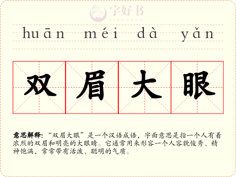 双眉大眼