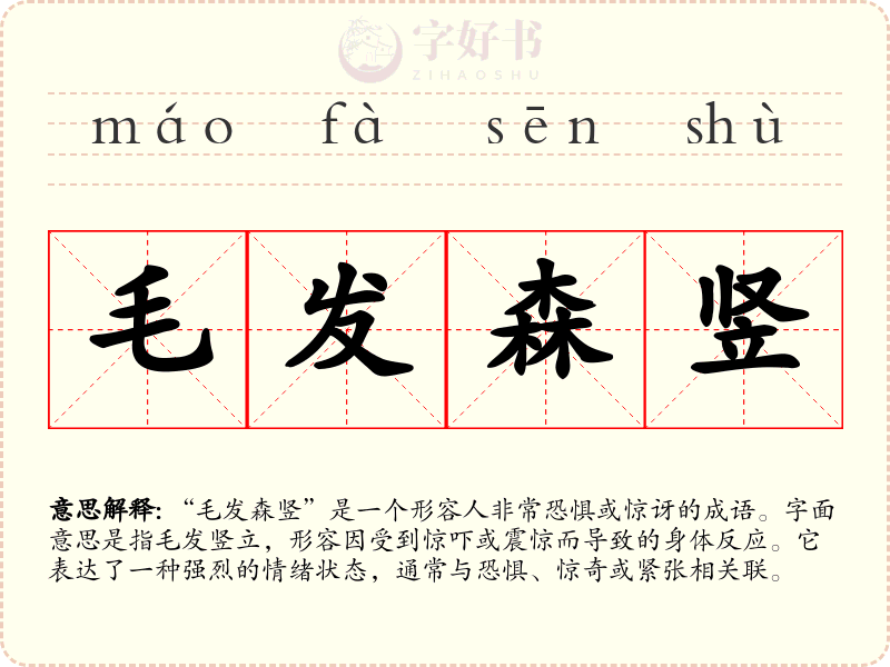 毛发森竖