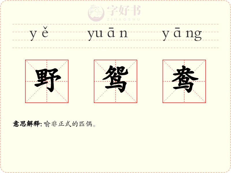 野鸳鸯