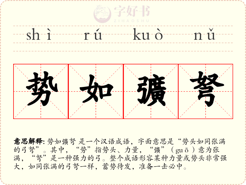 势如彍弩