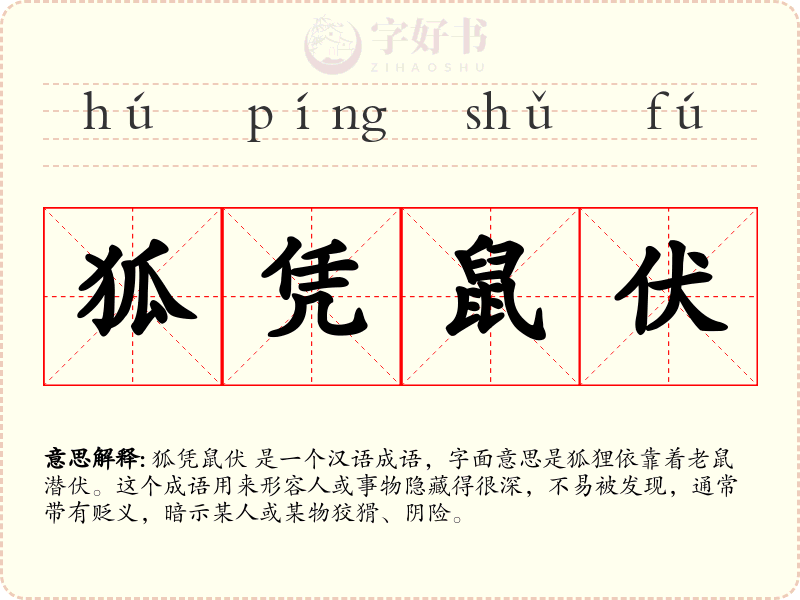 狐凭鼠伏