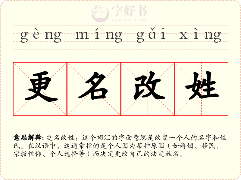 更名改姓