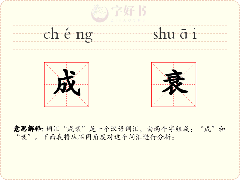 成衰