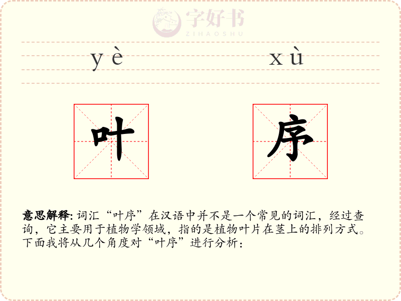 叶序