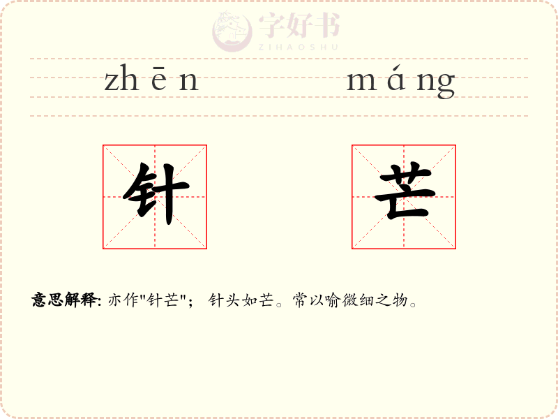 针芒
