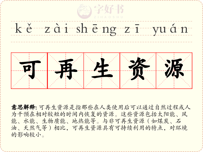 可再生资源