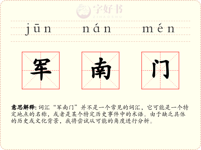 军南门
