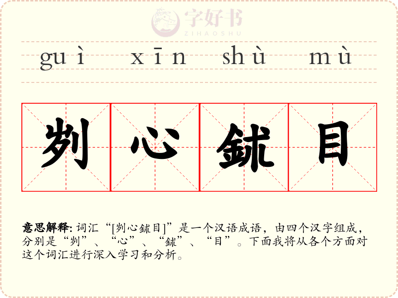 刿心鉥目
