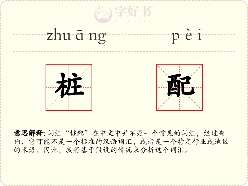 桩配