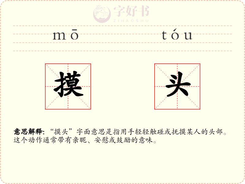 摸头