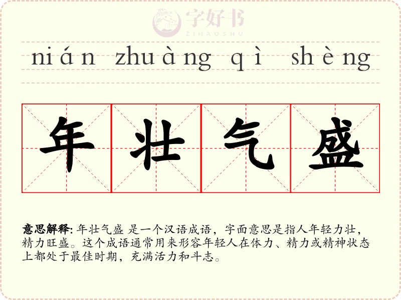 年壮气盛