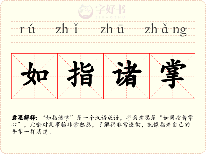 如指诸掌