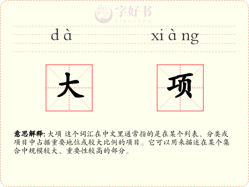 大项