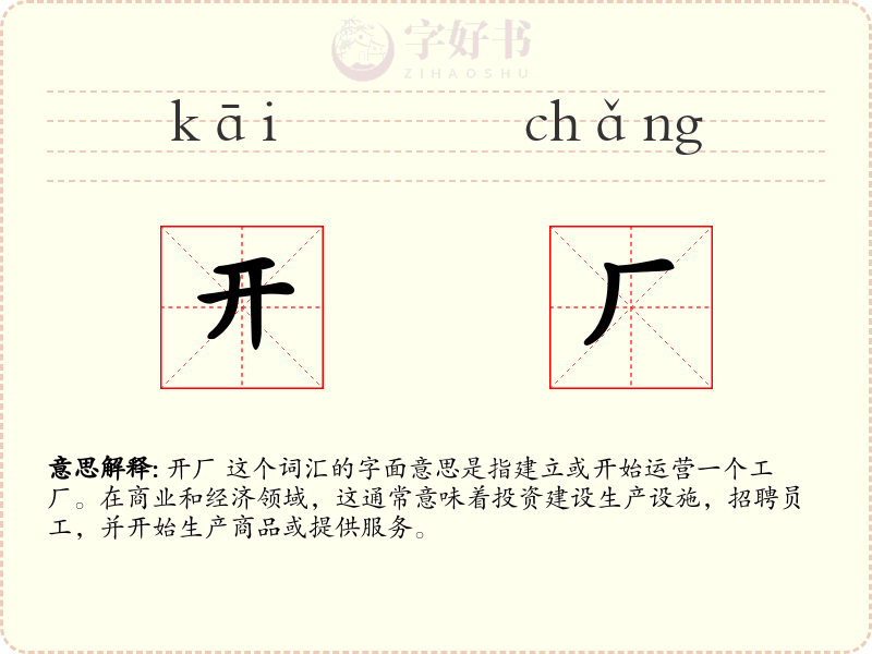 开厂