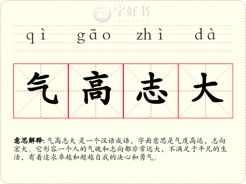 气高志大