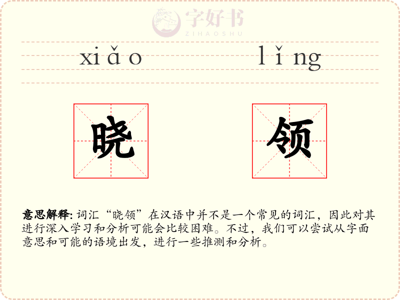 晓领