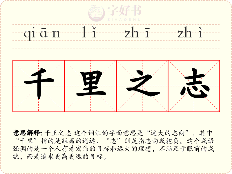 千里之志