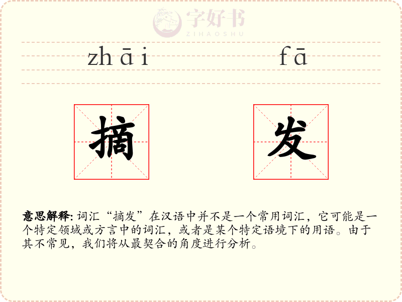 摘发
