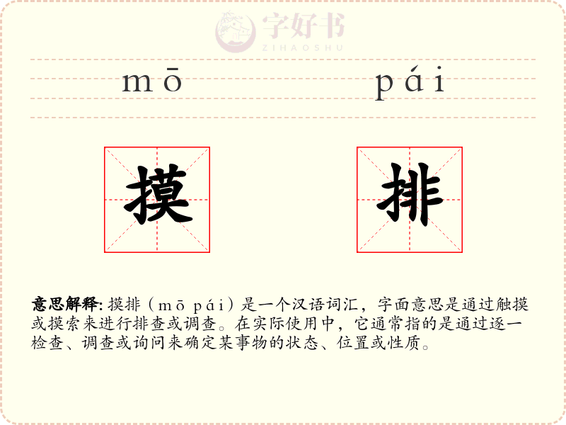 摸排