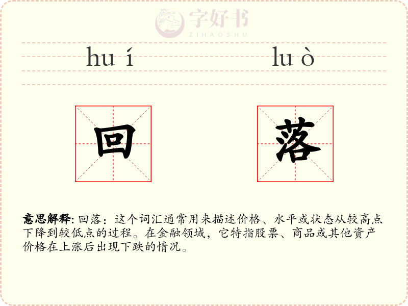回落