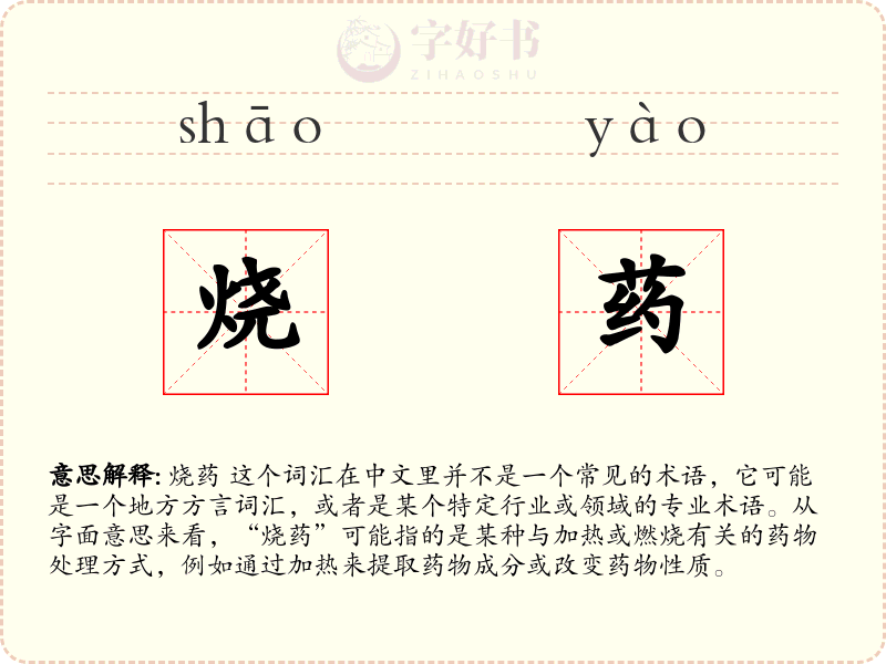 烧药