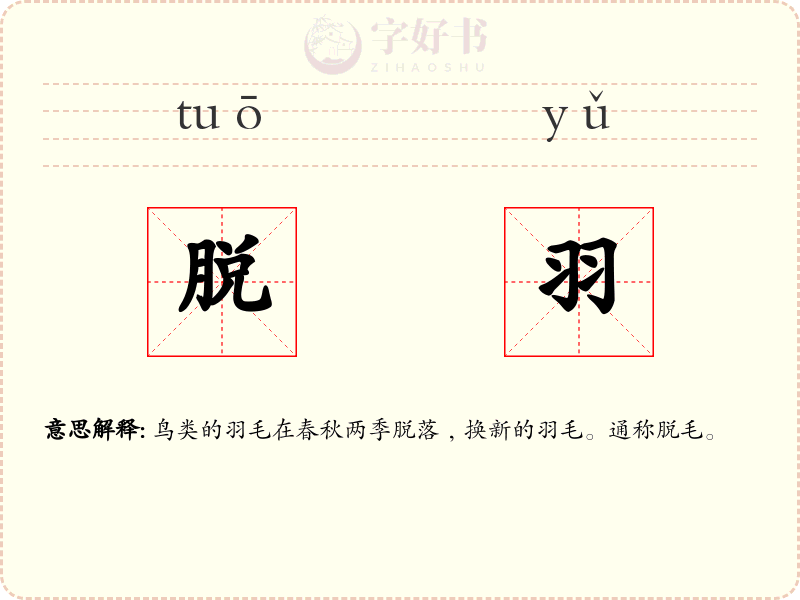 脱羽