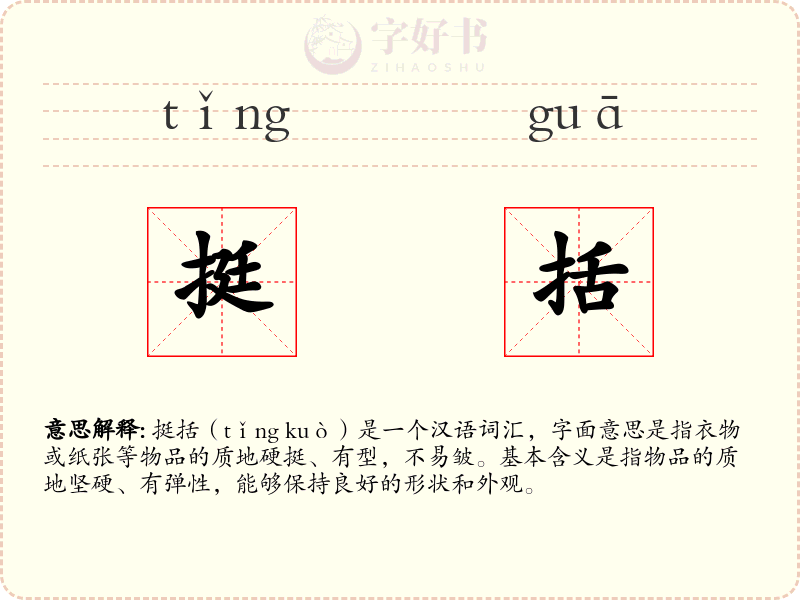 挺括