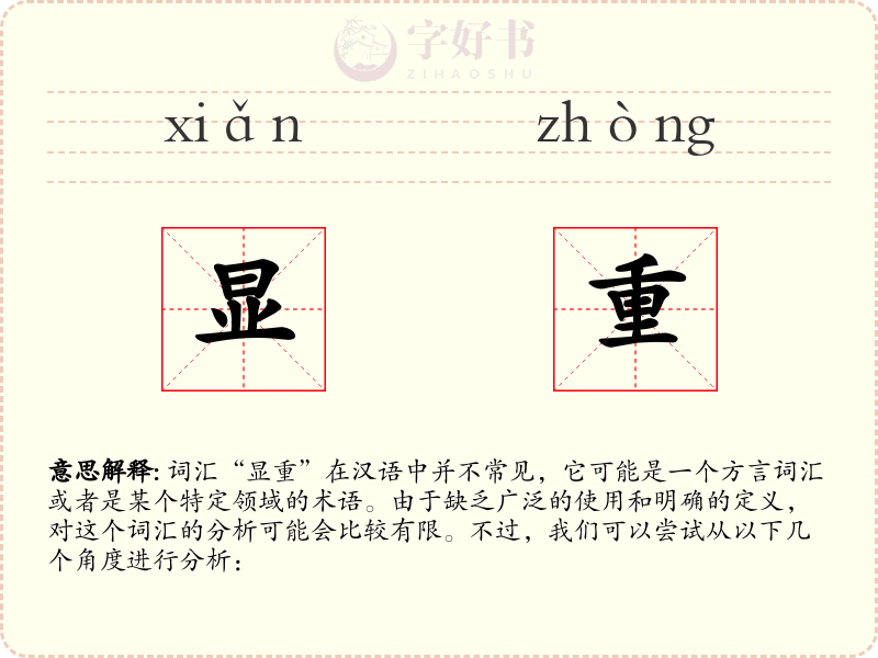 显重