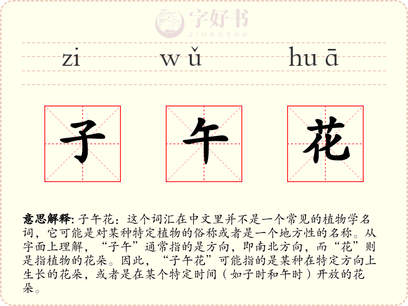 子午花
