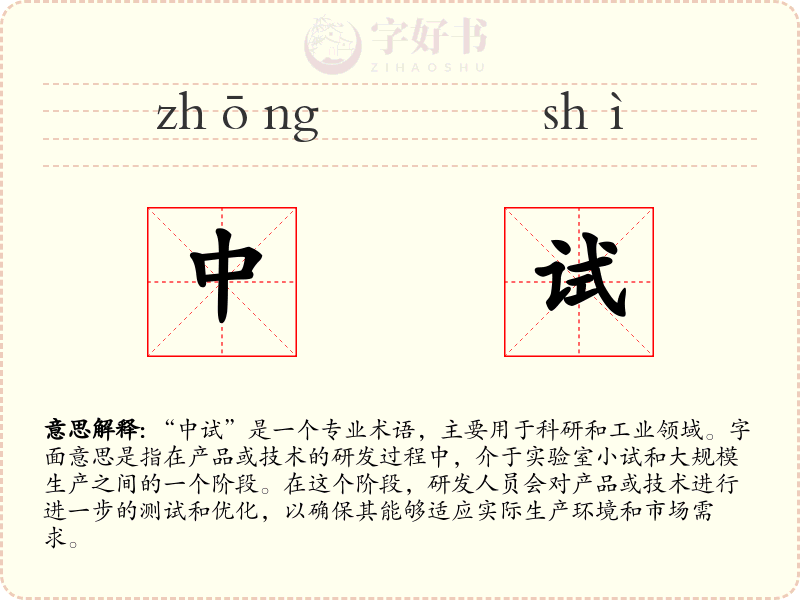 中试