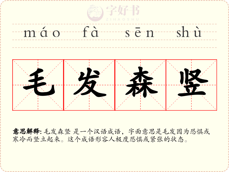 毛发森竖