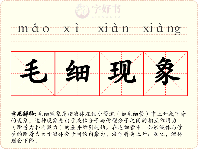 毛细现象