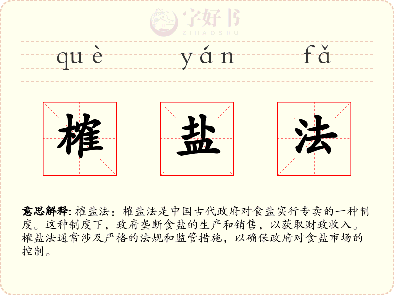 榷盐法