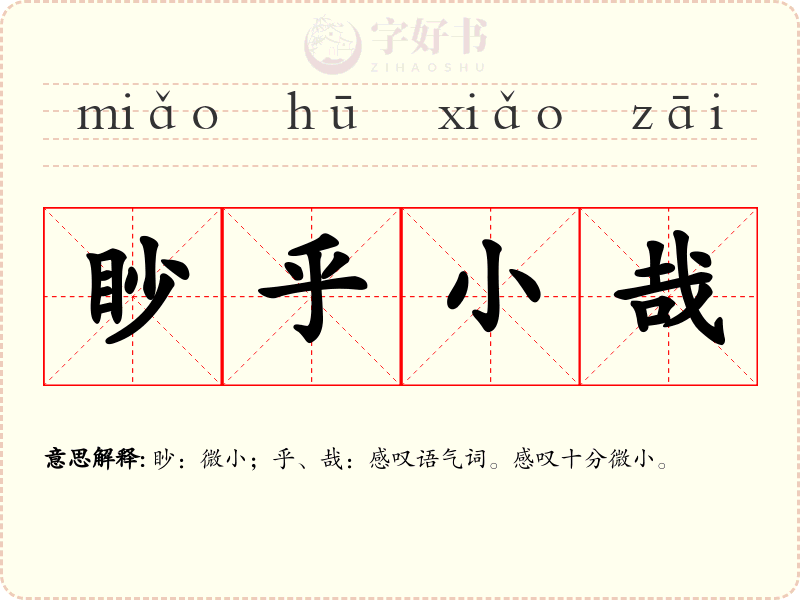 眇乎小哉