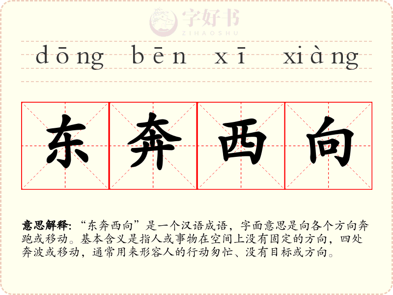 东奔西向