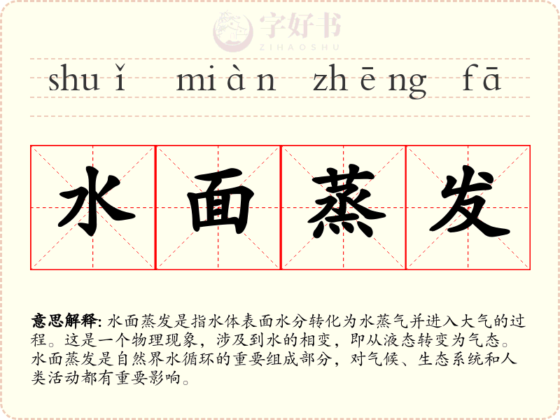 水面蒸发