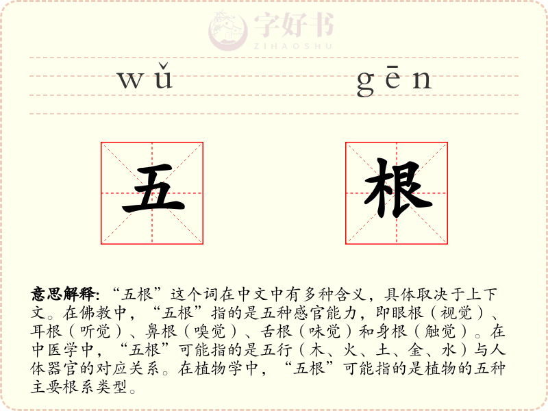 五根