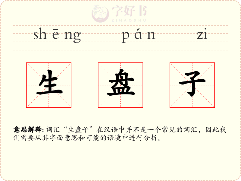 生盘子