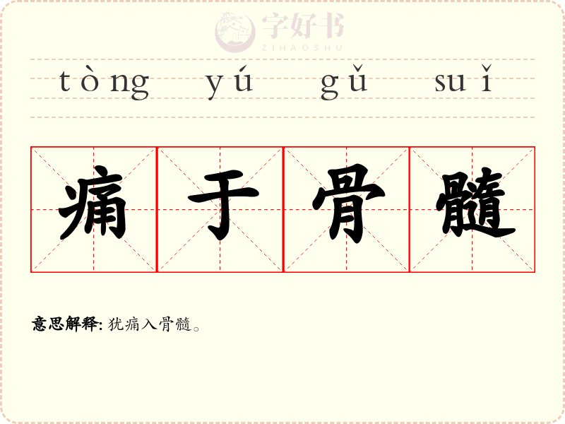 痛于骨髓