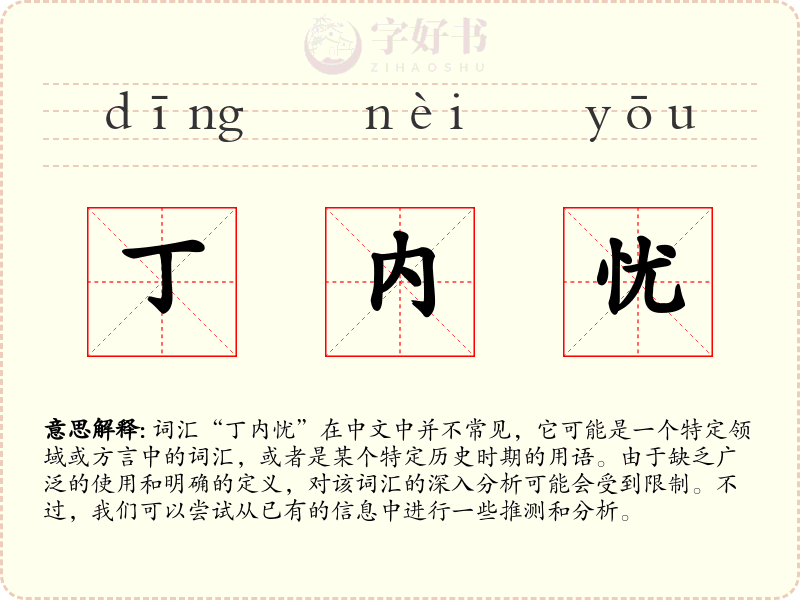 丁内忧