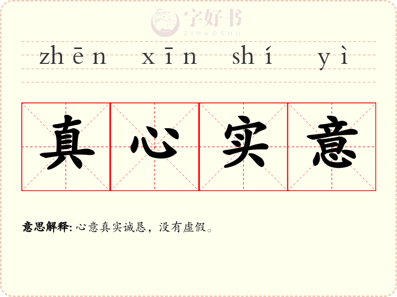 真心实意