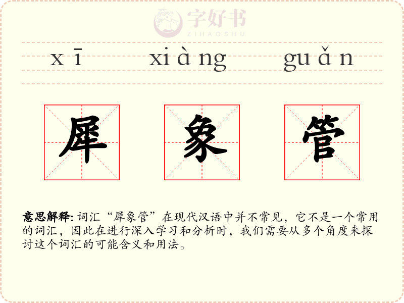 犀象管