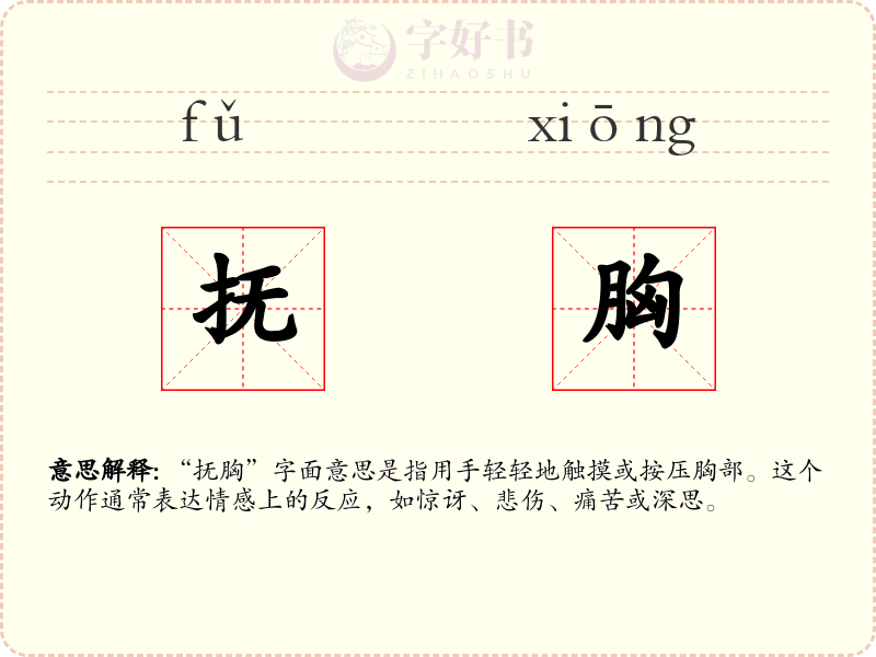 抚胸