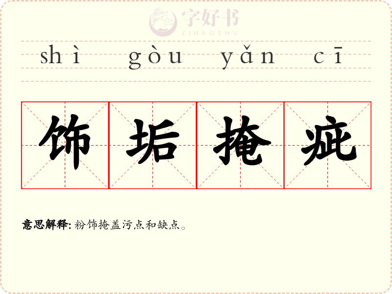 饰垢掩疵