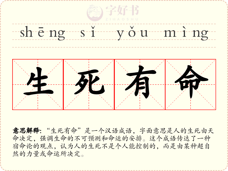 生死有命