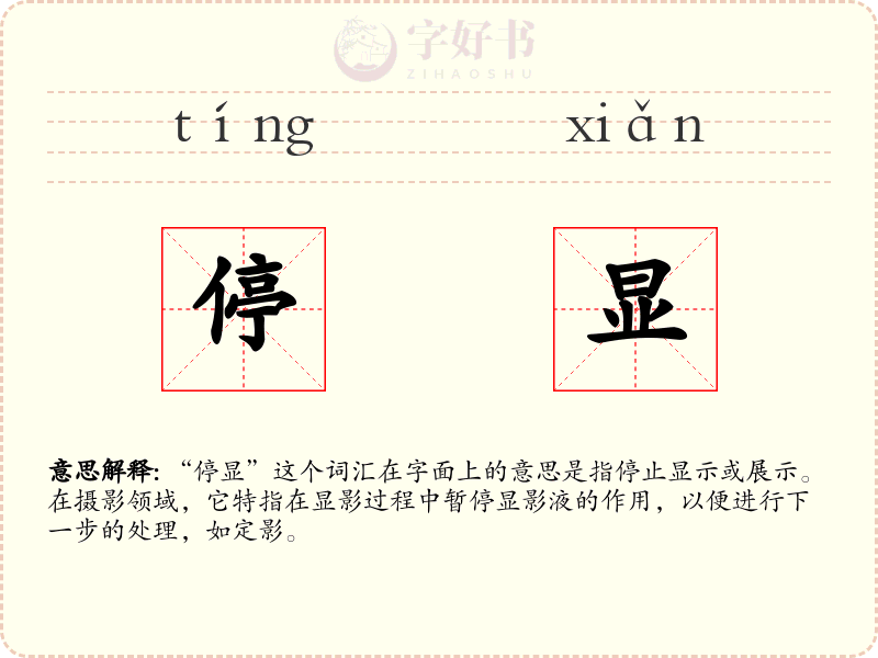 停显