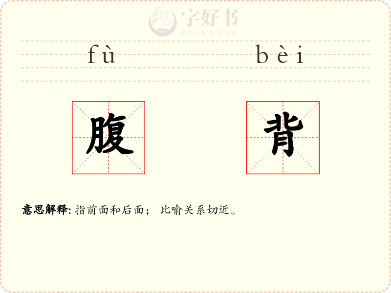 腹背