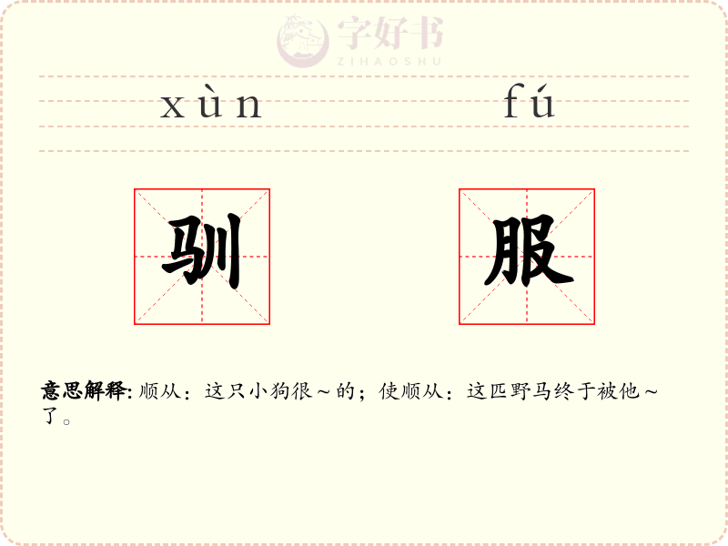 驯服