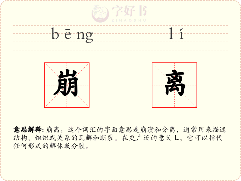 崩离
