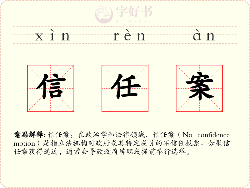 信任案